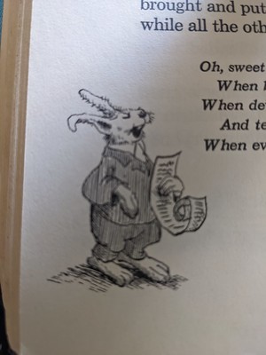 mr rabbit reads a poem