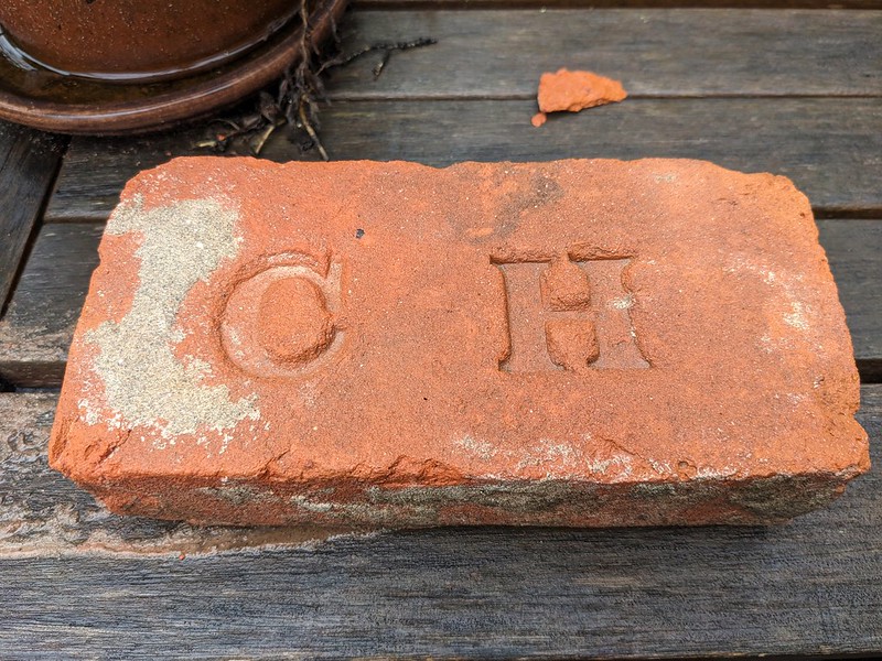 brick marked with a C H