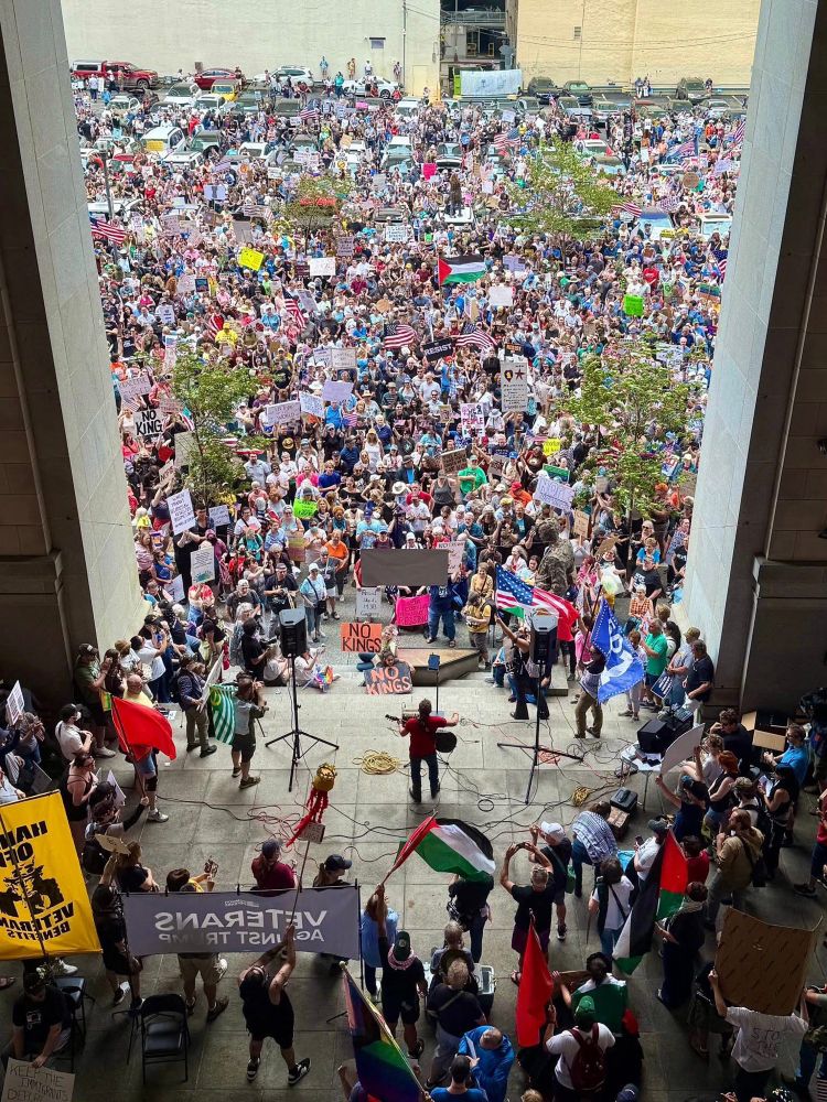 big crowd somewhere in pittsburgh 