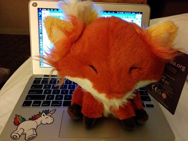 Firefox stuffed animal  installed