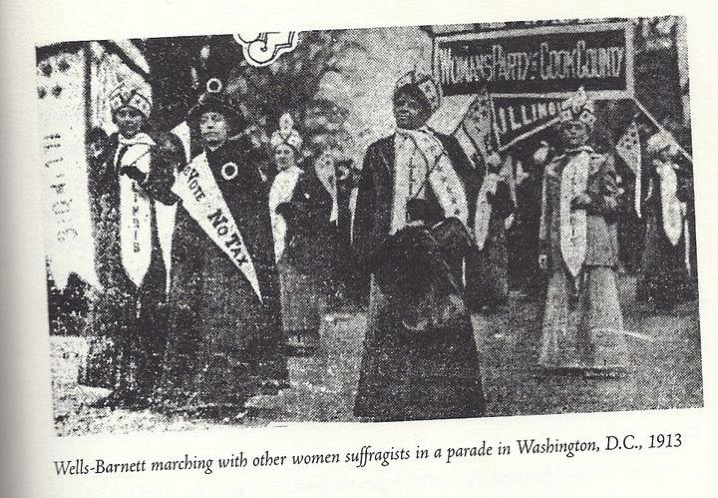Ida Wells at 1913 march in sash